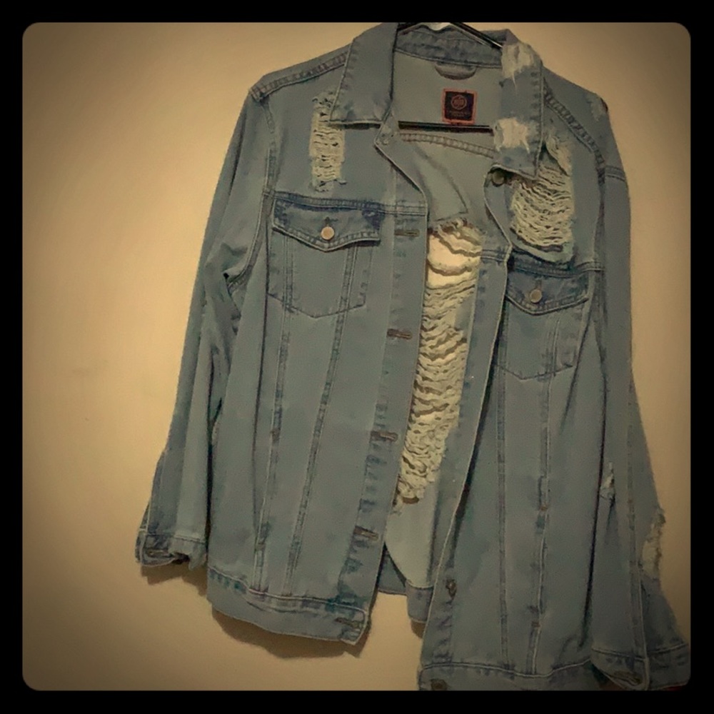 Rip jean jacket